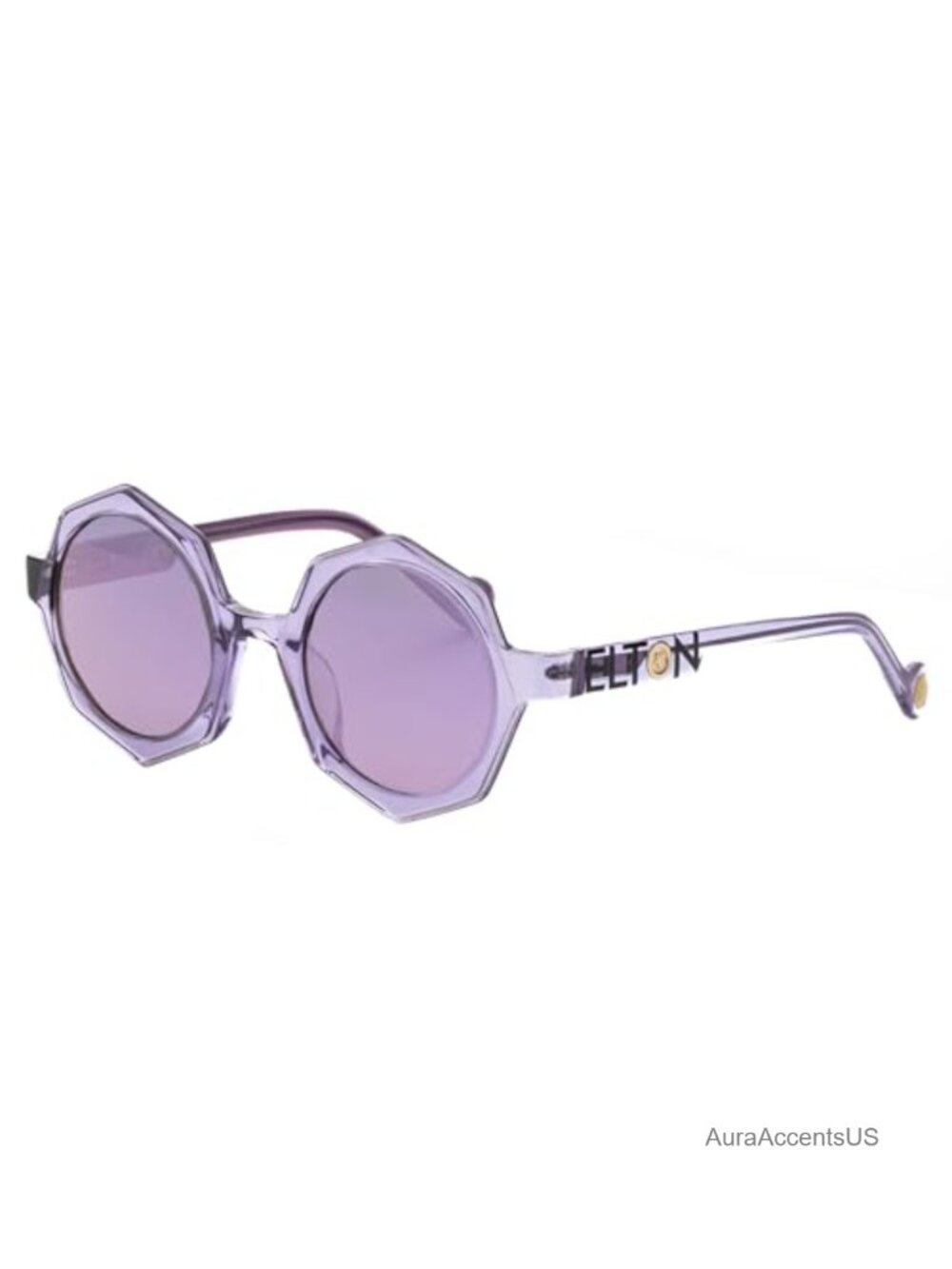 Elton John Eyewear Encore Octagonal Blue Light Blocking Sunglasses
